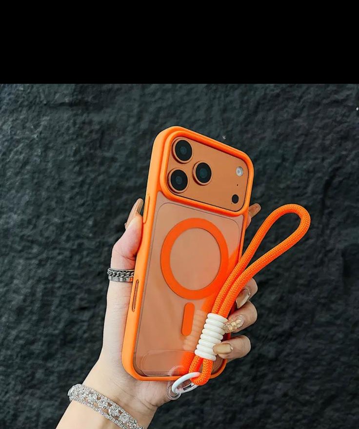 Anti-drop lanyard case — orange