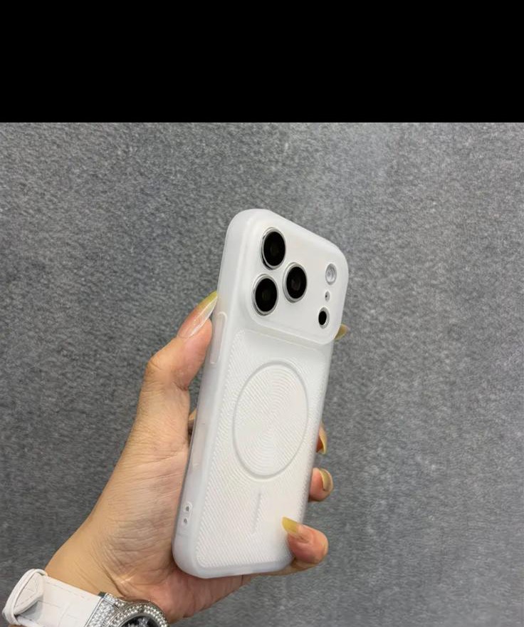 Heat dissipation mesh case — white