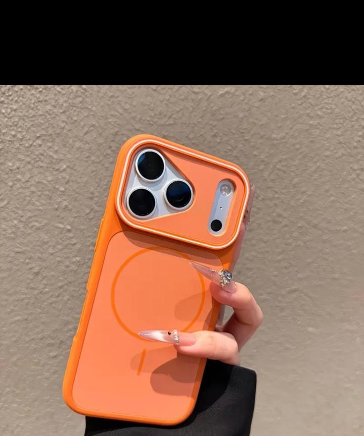 Silicone magnetic case — orange